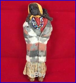 Antique Apple Head Skookum Doll, 11 Inches, Circa 1915-20, Extremely Rare
