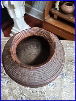 Antique Basket Native American Miniature Ollah RARE Handwoven Great Patina 5×4