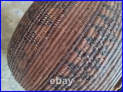 Antique Basket Native American Miniature Ollah RARE Handwoven Great Patina 5×4
