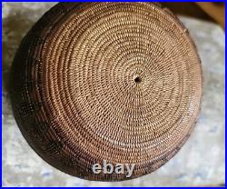 Antique Basket Native American Miniature Ollah RARE Handwoven Great Patina 5×4
