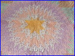 Antique Lakota Star Quilt 44 x 88 Applique Sioux Native American RARE Thus