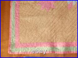 Antique Lakota Star Quilt 44 x 88 Applique Sioux Native American RARE Thus
