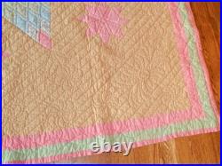 Antique Lakota Star Quilt 44 x 88 Applique Sioux Native American RARE Thus