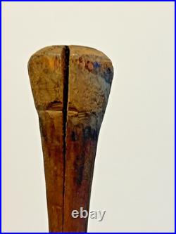 Antique Native American Indian Wood RARE Blunt Point Arrow to Stun Prey # F3