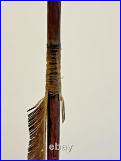 Antique Native American Indian Wood RARE Blunt Point Arrow to Stun Prey # F3
