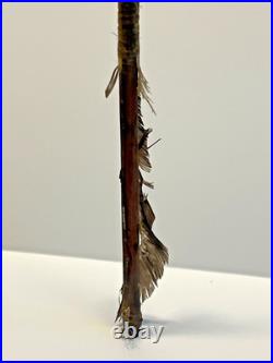 Antique Native American Indian Wood RARE Blunt Point Arrow to Stun Prey # F3