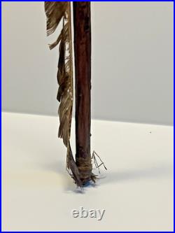 Antique Native American Indian Wood RARE Blunt Point Arrow to Stun Prey # F3 Antique Native American Indian Wood RARE Blunt Point Arrow to Stun Prey # F3