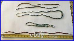 Antique Native American Trade Bead Necklace Northwest Russian Glass Rare Chevron