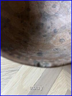 Antique Native American Wood Bowl Tribal Print Rare