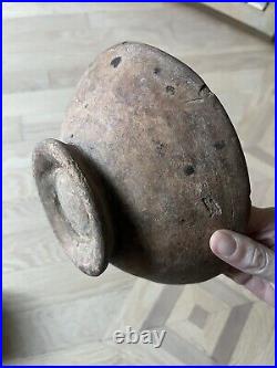 Antique Native American Wood Bowl Tribal Print Rare