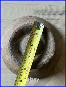 Antique Native American Wood Bowl Tribal Print Rare