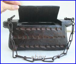 Antique Pacific Northwest Indian Grease Bowl Carved Wood Native American Rare