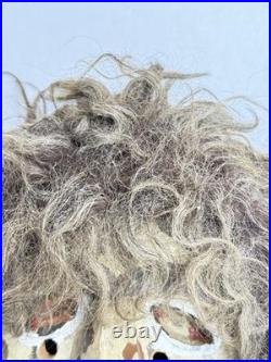 Antique RARE Native American Mask Cherokee Indian Booger FULL Headdress 13