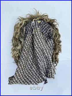 Antique RARE Native American Mask Cherokee Indian Booger FULL Headdress 13