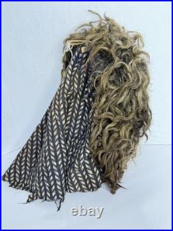 Antique RARE Native American Mask Cherokee Indian Booger FULL Headdress 13