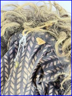 Antique RARE Native American Mask Cherokee Indian Booger FULL Headdress 13