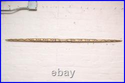 Antique RARE Native American Plains Indian Rawhide Painted Bow Wood Painted 56