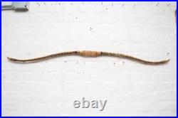 Antique RARE Native American Plains Indian SINEW Wrapped Bow Wood Painted 47