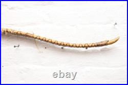 Antique RARE Native American Plains Indian SINEW Wrapped Bow Wood Painted 47