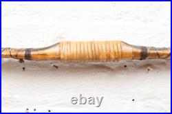 Antique RARE Native American Plains Indian SINEW Wrapped Bow Wood Painted 47