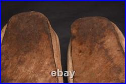 Antique RARE PAIR OF BEADED Native American SIOUX Plains Indian MOCCASINS VTG