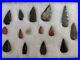 Antique-Rare-American-Indian-Native-Arrowheads-15-Collection-in-Case-01-kjz