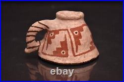 Antique Rare Mojave Pottery Small CUP W Handle California Native American