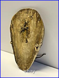 Antique Rare Native American Indian Warrior Breastplate Animal Bone Ryker Case