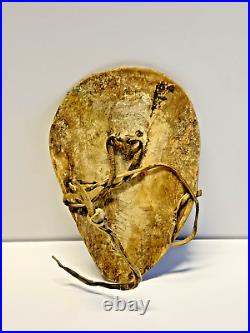 Antique Rare Native American Indian Warrior Breastplate Animal Bone Ryker Case