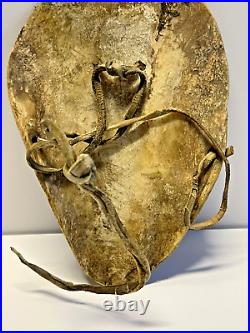 Antique Rare Native American Indian Warrior Breastplate Animal Bone Ryker Case