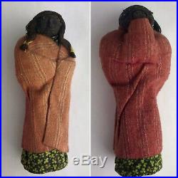 Antique Skookum Indian Doll Apple Head 1910s Mother With Papoose Rare