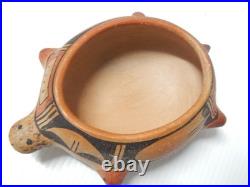 Antique / Vintage Signed Hopi Pottery Figural Pot Rare Piece Nice Size