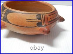 Antique / Vintage Signed Hopi Pottery Figural Pot Rare Piece Nice Size