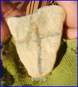Arrowhead / Native American artifact, old Stone tool. Ultra rare. Crucifix