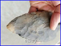Authentic Native American Adena point Very large and RARE for it's size