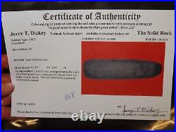 Authentic Native American Celt Artifact with Jerry Dickey COA RARE Find