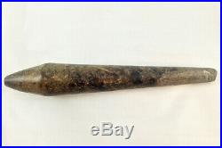 Authentic Rare Chumash Incised Asymmetrical Spindle Charmstone Appraised
