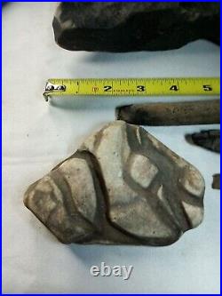 Authentic Rare Native American Artifacts Stone Tool. Painting Mortar Pestle