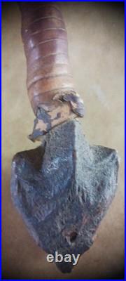 Awesome Antique Native American Ceremony Rattle Ojibwa Shaman Nice