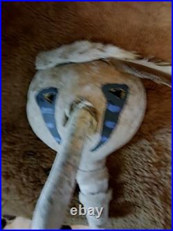 Awesome Native American Louisiana Tribal Gourd Mask Large Very Unique Rare