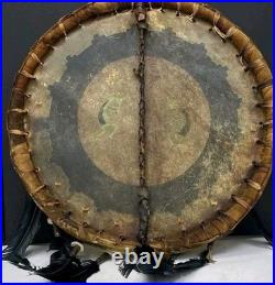 Awesome Native American Navajo Rawhide Shield 20in Very Nice Htf Rare