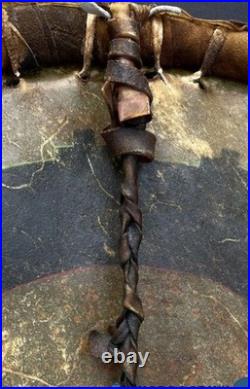 Awesome Native American Navajo Rawhide Shield 20in Very Nice Htf Rare