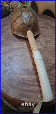 Awesome Old Coushatta Koasati Stomp Dance Rattle Rare Very Nice