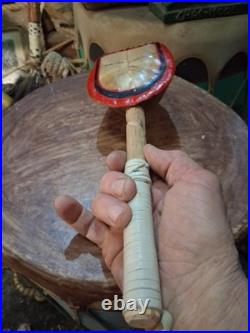 Awesome Old Coushatta Koasati Stomp Dance Rattle Rare Very Nice