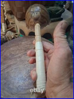 Awesome Old Coushatta Koasati Stomp Dance Rattle Rare Very Nice