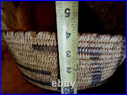 Awesome Vintage Native American Pima Basket Large Old Rare Size Nice