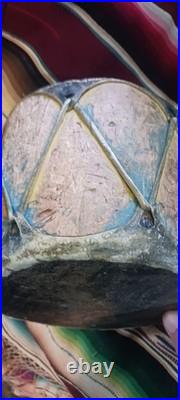 BEAUTIFUL NATIVE AMERICAN NAVAJO COCHITI PAINTED DRUM 1870s HTF RARE