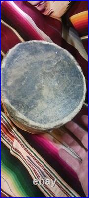 BEAUTIFUL NATIVE AMERICAN NAVAJO COCHITI PAINTED DRUM 1870s HTF RARE