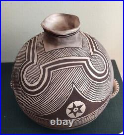 BIG RARE SIGNED Native American Pottery Pot Michael Kanteena Laguna NM Pueblo