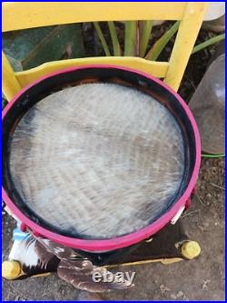 Beautiful Native American Choctaw Painted Ceremony Drum Htf Rare